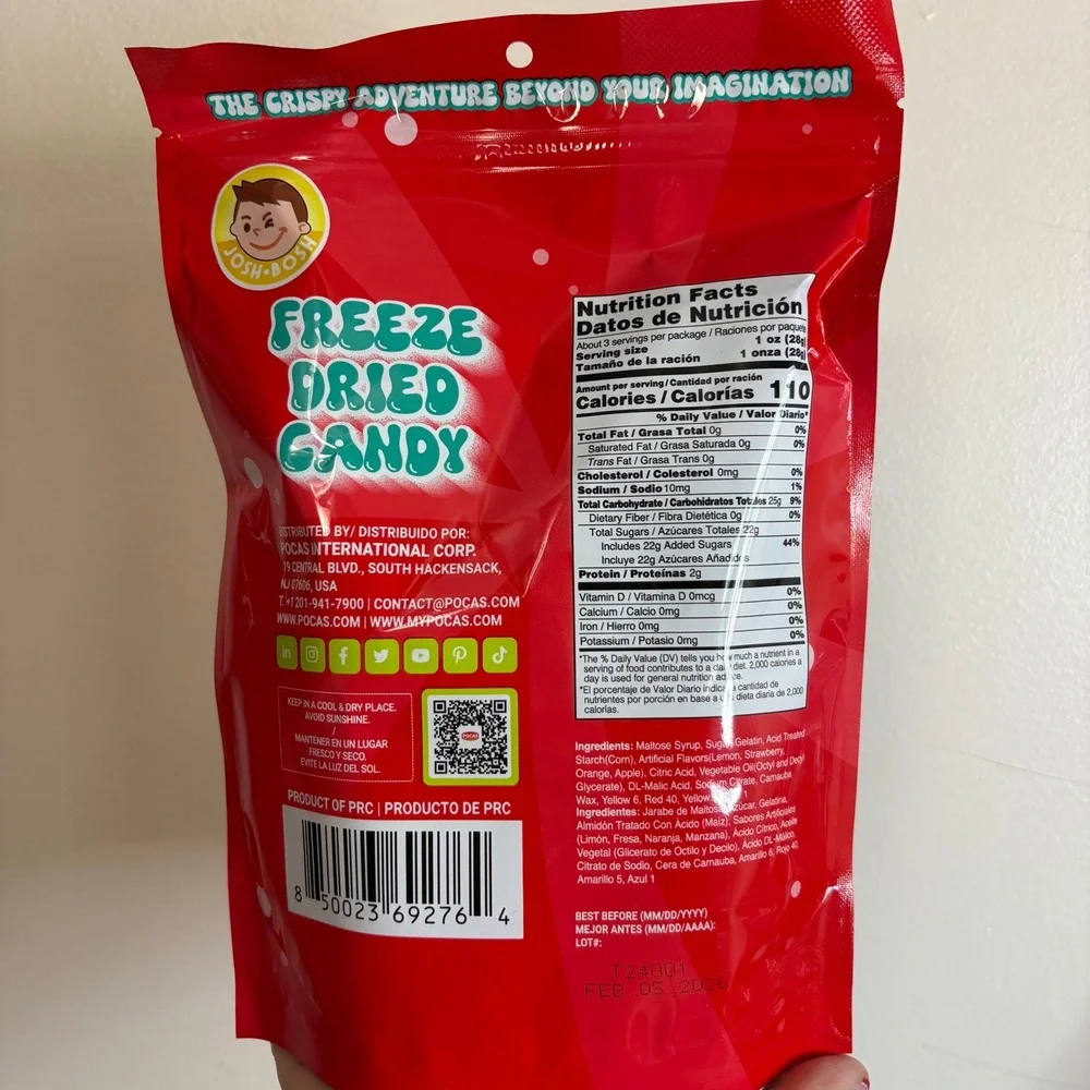 Josh Foods‎ Freeze Dried Candy Ugly Gummy Bears 3.1 oz Resealable Bag